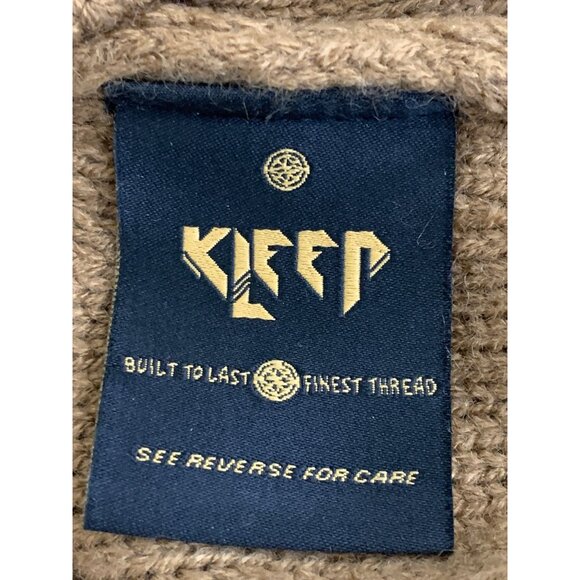 Rare Kleep Mens Small Shaggy Pullover Sweater Embroider FRESH spelled out 7547 - Picture 9 of 10